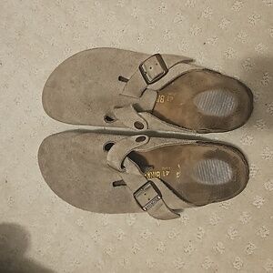 Birkenstock Tan Suede Loafers